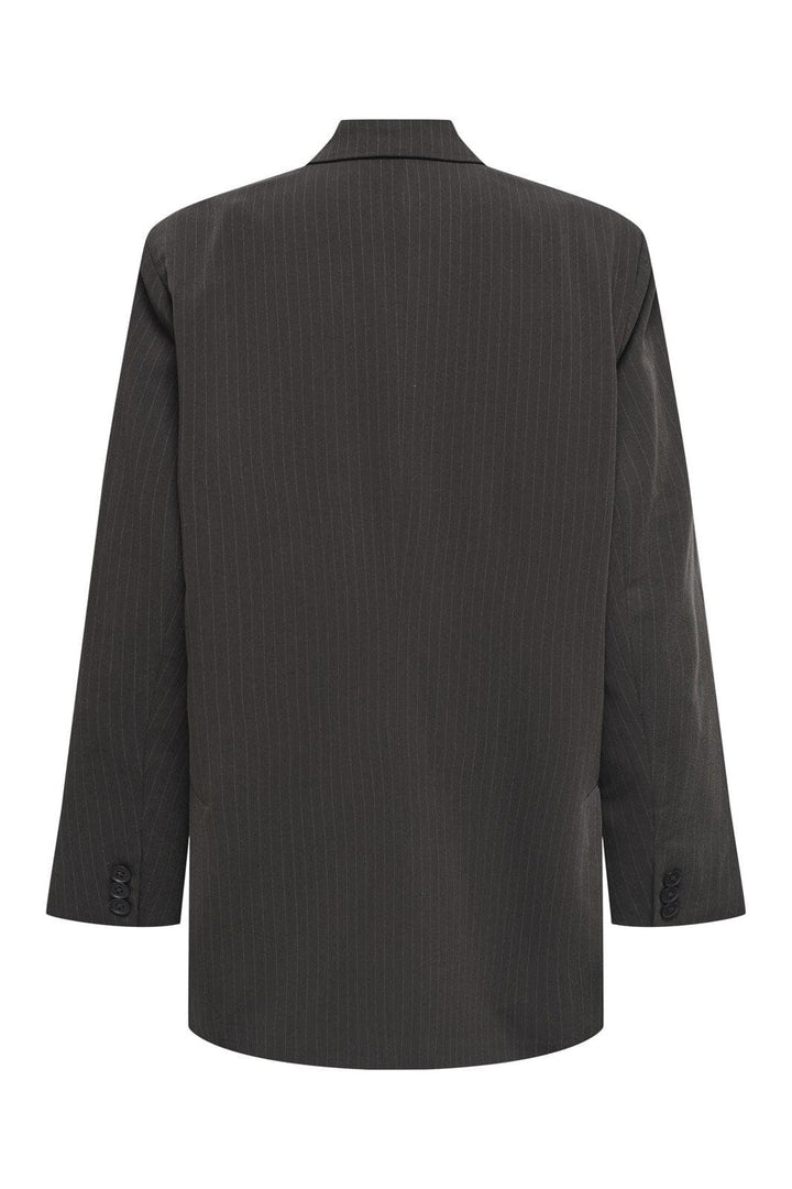 Only - Onlalden Life L/S Ovs Pinstri Blazer Tlr - 4841175 Mole W. Pinstripe