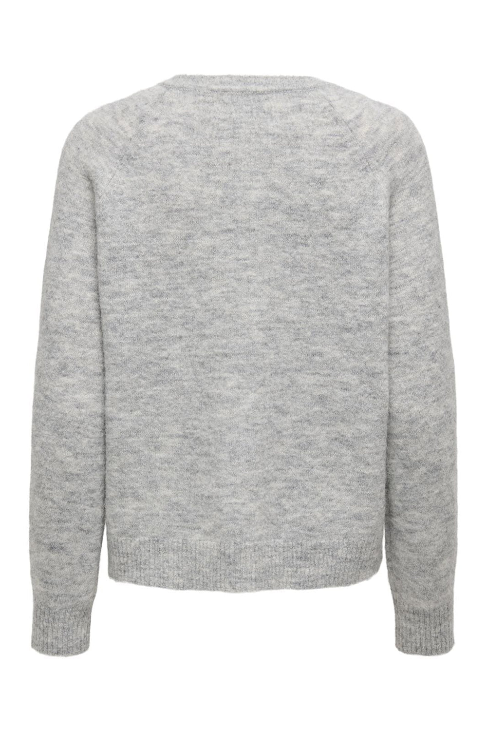 Only - Onlallison Ls O-Neck Cardigan Knt - 4740106 Light Grey Melange