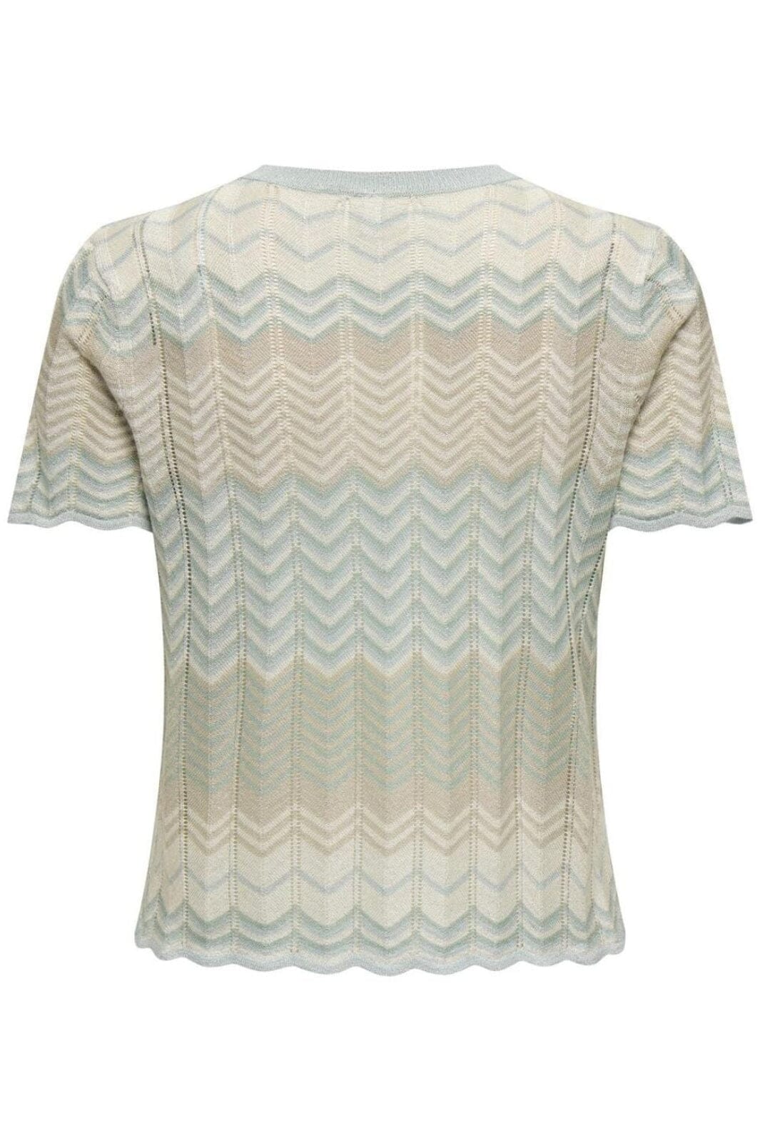 Only - Onlalvira Life Ss Glitter O-Neck Knt - 4787822 Cloud Blue Cloud/Blue S/Feather/Silver Glitter T-shirts 