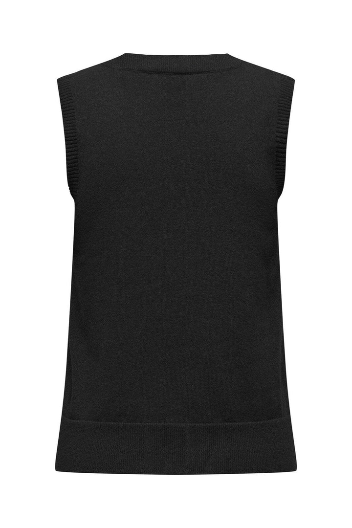 Only - Onlama Life Sl V-Neck Vest Cc Knt - 4958918 Black