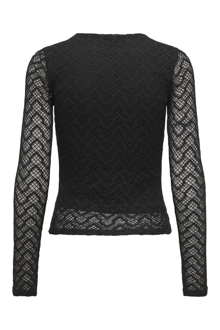 Only - Onlangila L/S Top Box - 4877608 Black