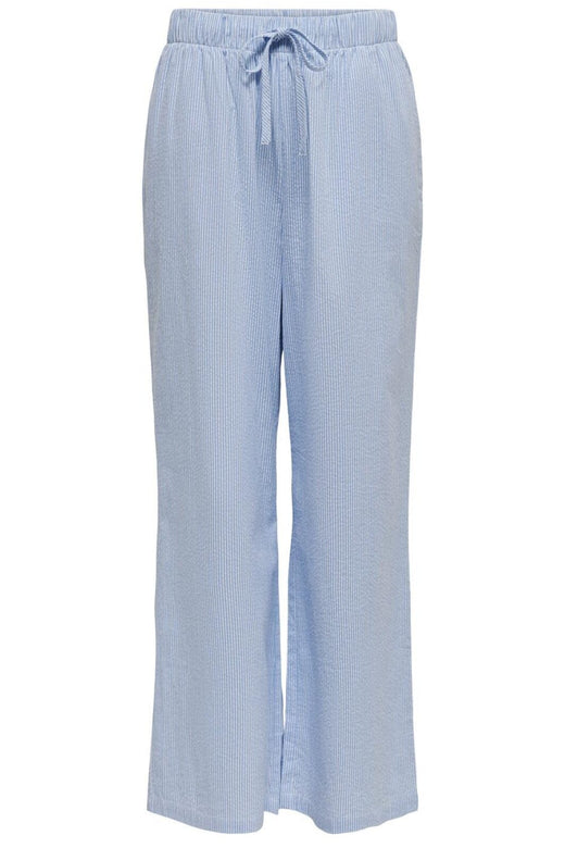 Only - Onlaugusta Pant 15303418 - 4313520 - Cloud Dancer Blue Stripes