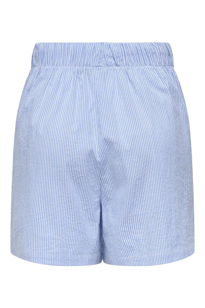 Only - Onlaugusta Shorts 15347659 - 4745379 - Cloud Dancer Blue Stripes