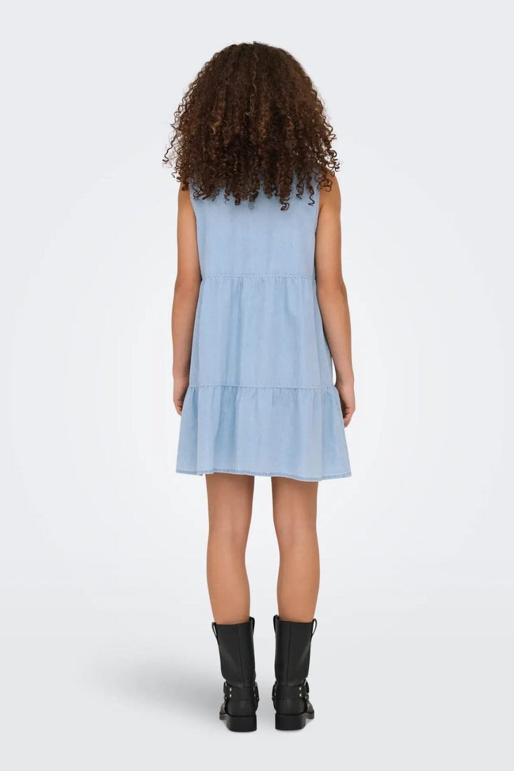 Only - Onlbea Siesta Sl Dress - 4720405 Light Blue Denim