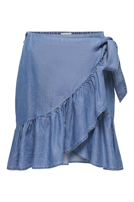 Only - Onlbea Sofia Wrap Skirt 15344286 - 4720519 - Medium Blue Denim