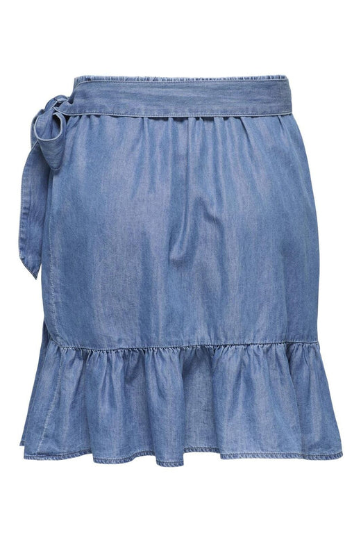 Only - Onlbea Sofia Wrap Skirt 15344286 - 4720519 - Medium Blue Denim