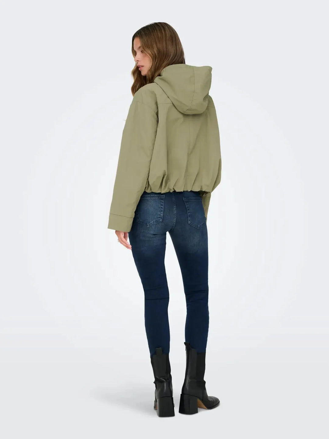 Only - Onlbealo Hood Jacket - 4982404 Aloe Silver Trim Jakker 