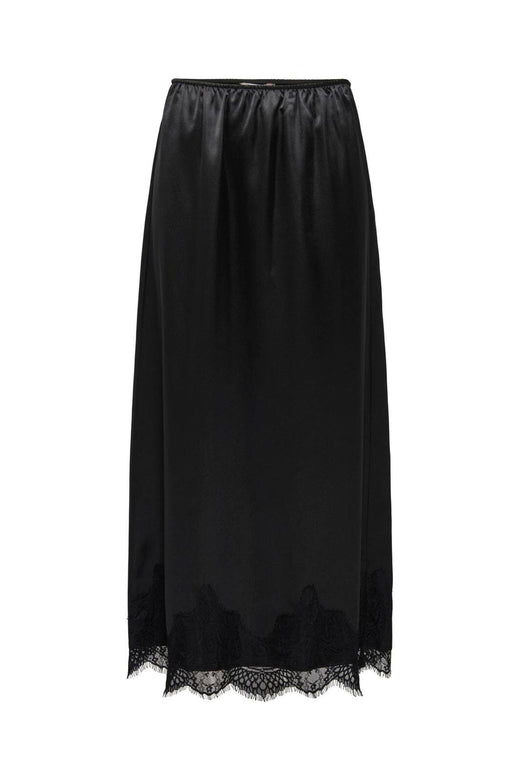 Only - Onlbella Satin Lace Skirt - 5083909 Black