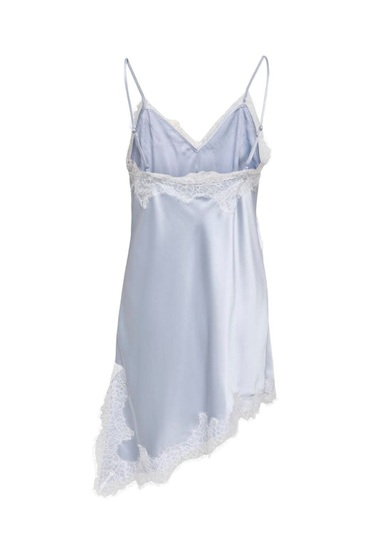 Only - Onlbella Slanted Satin Lace Dress - 5121485 Niagara Mist White Lace