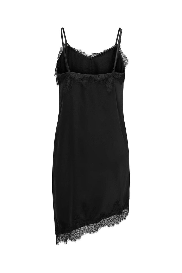 Only - Onlbella Strap Satin Lace Dress - 5083911 Black