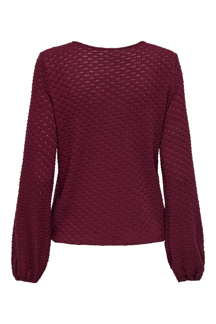 Only - Onlbelle Life L/S Top - 4839874 Cabernet