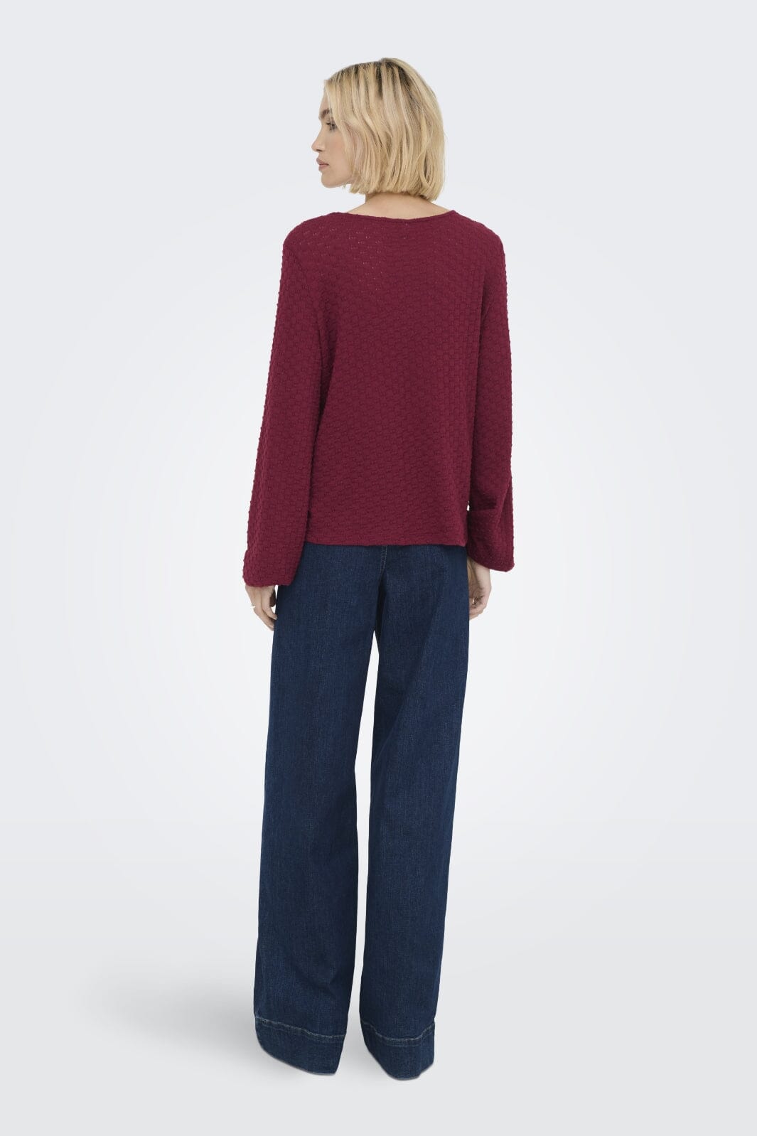 Only - Onlbelle Life L/S Top - 4839874 Cabernet