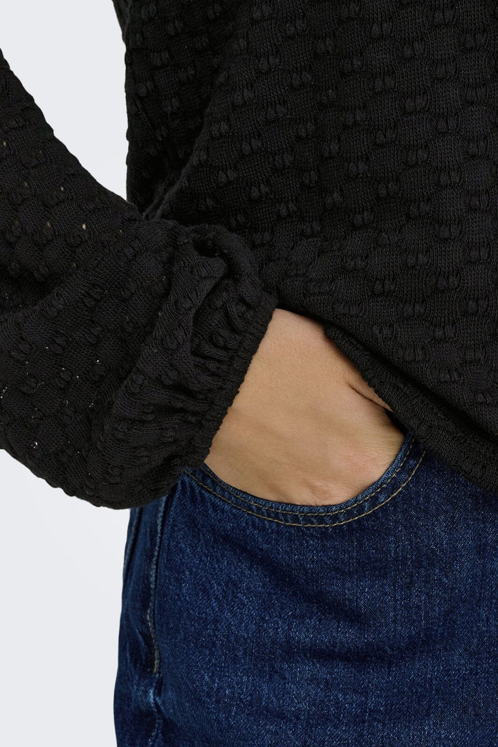 Only - Onlbelle Life L/S Top - 4891982 Black