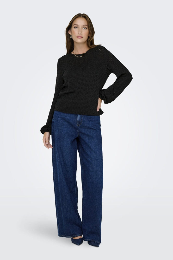 Only - Onlbelle Life L/S Top - 4891982 Black