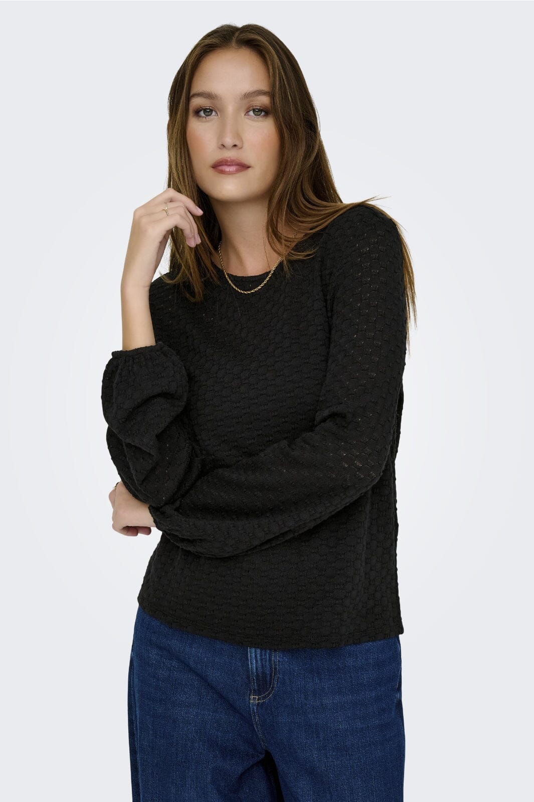 Only - Onlbelle Life L/S Top - 4891982 Black