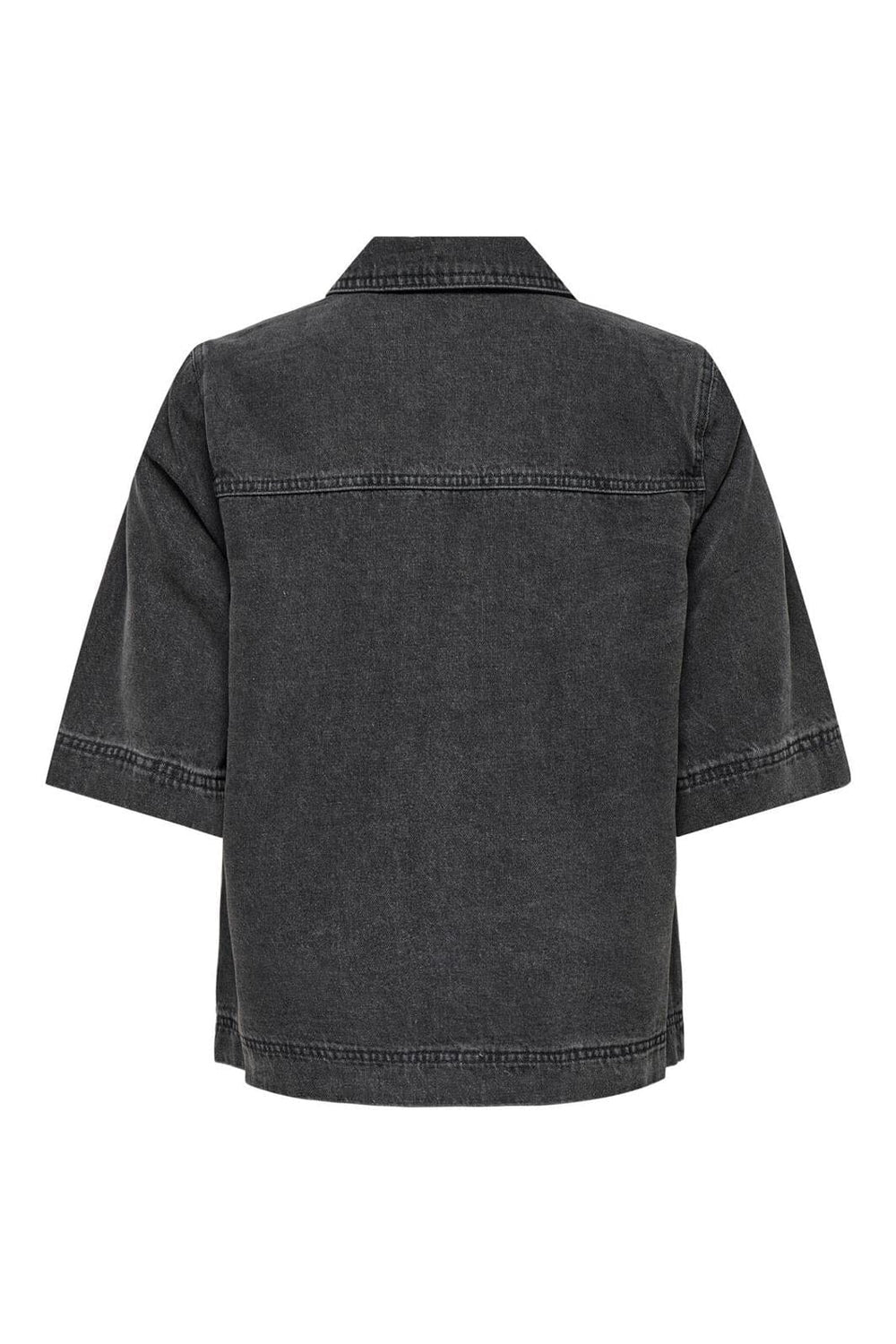 Only - Onlbelle S/S Shirt Gua 15347084 - 4790588 - Washed Black
