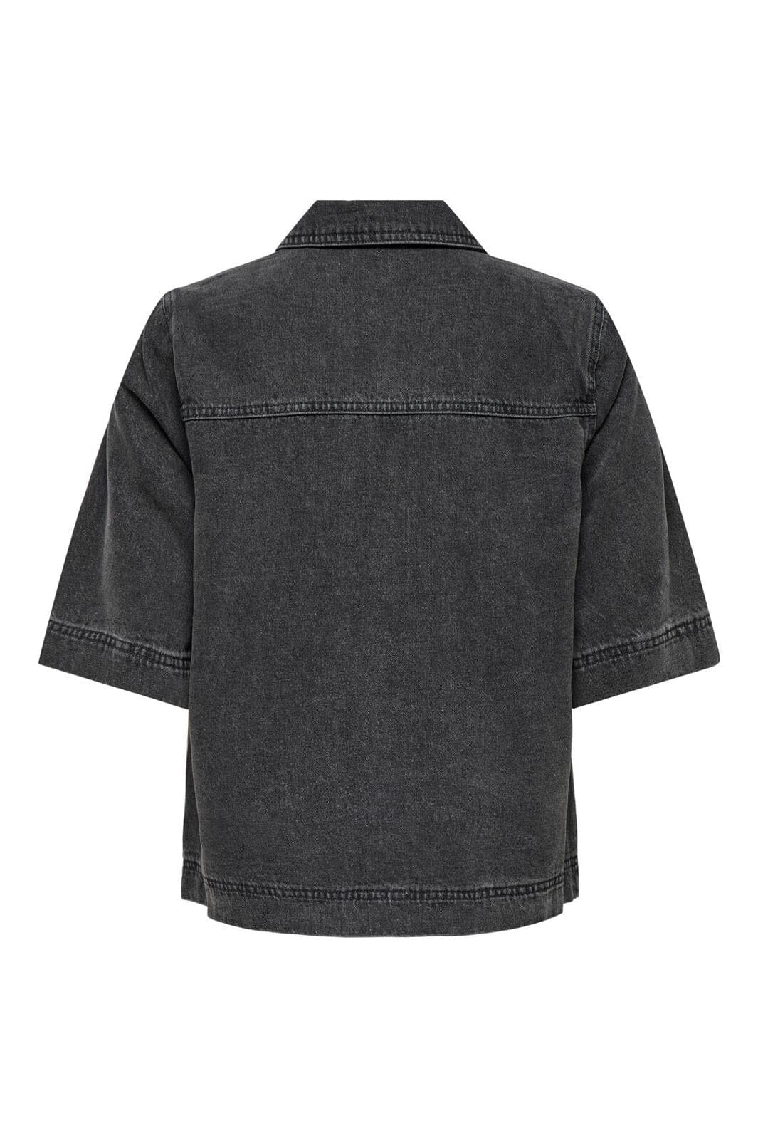 Only - Onlbelle S/S Shirt Gua 15347084 - 4790588 - Washed Black