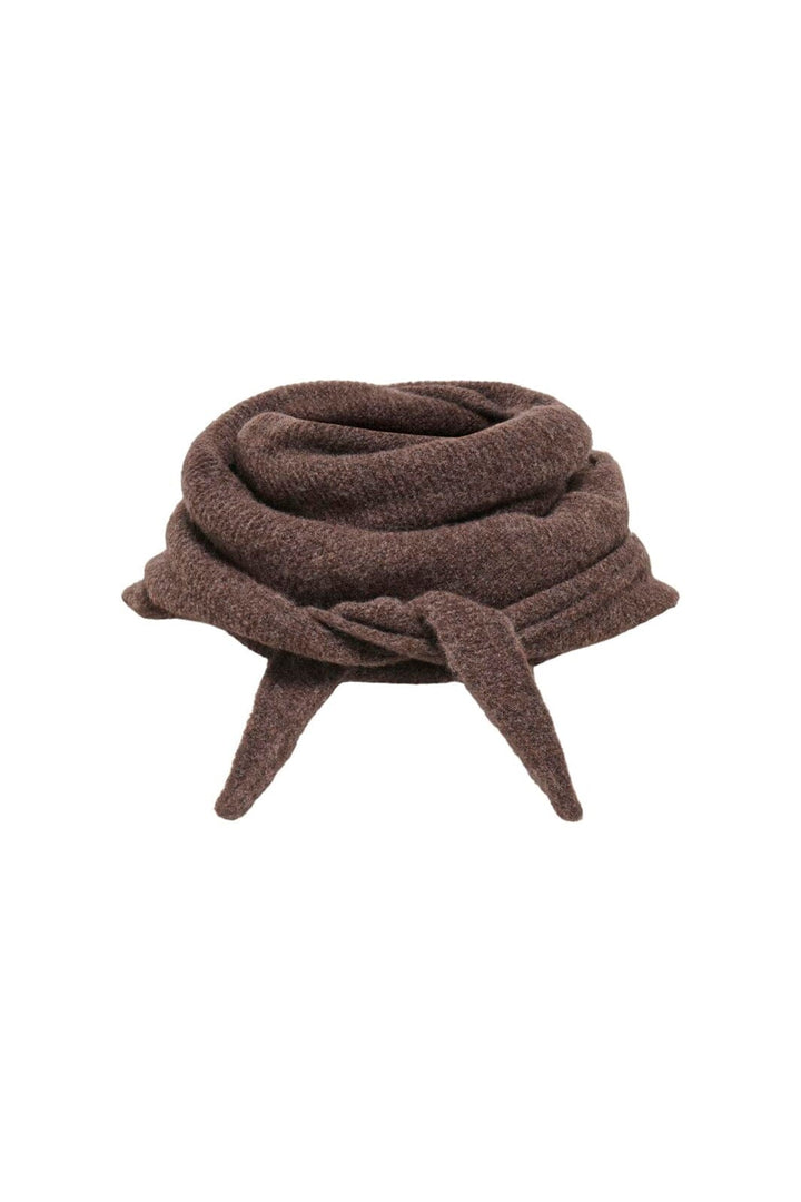 Only - Onlbolette Knitted Scarf Acc - 5008836 Black Coffee Melange