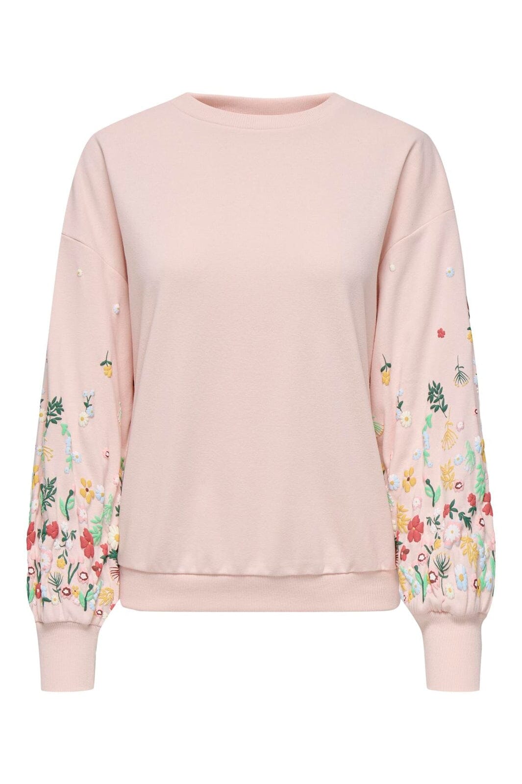 Only - Onlbrooke L/S O-Neck Flower Swt - 4691872 Potpourri Sleeve Flower
