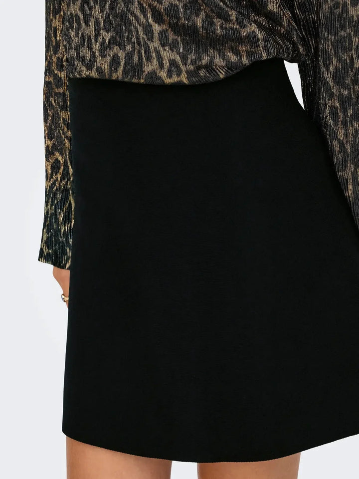 Only - Onlcalina Skirt Knt - 4919404 Black Nederdele 