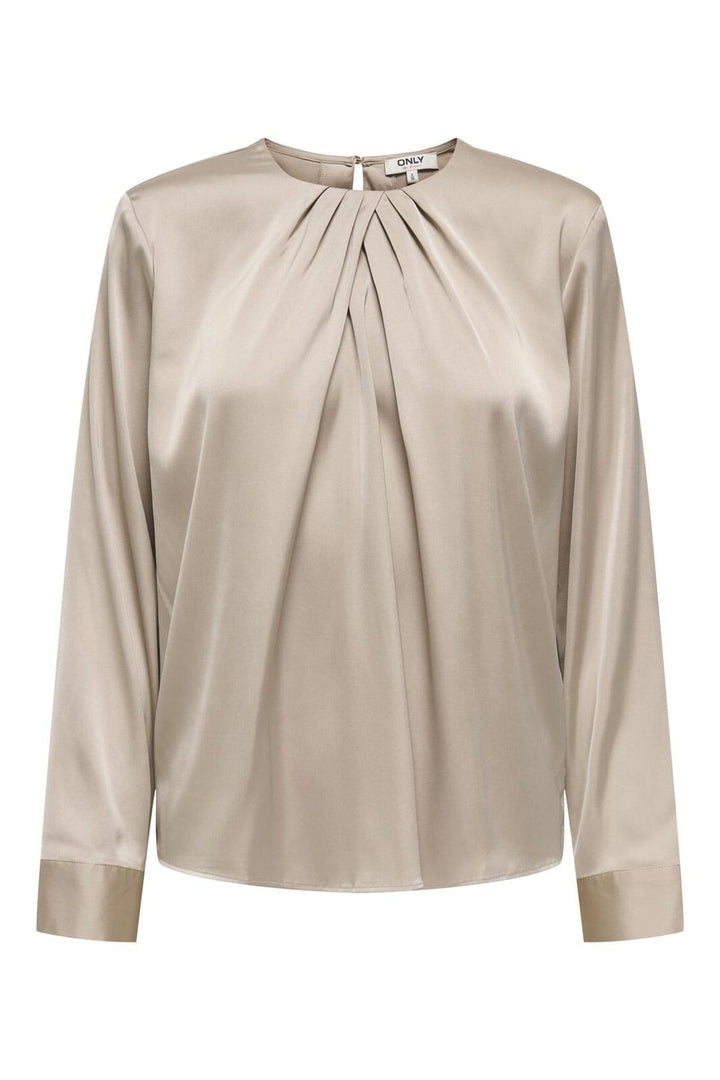 Only - Onlcamille Ls Satin Deatil Top - 4846250 String