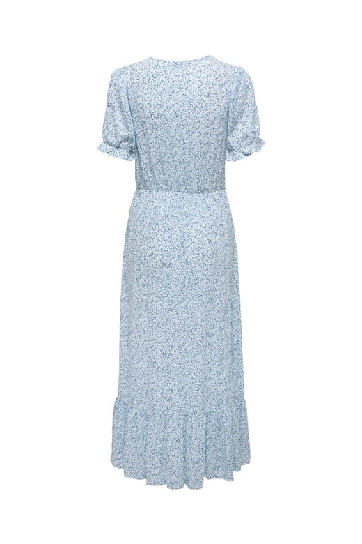 Only - Onlchianti S/S Long Dress - 5023449 Cloud Dancer Viola Flower