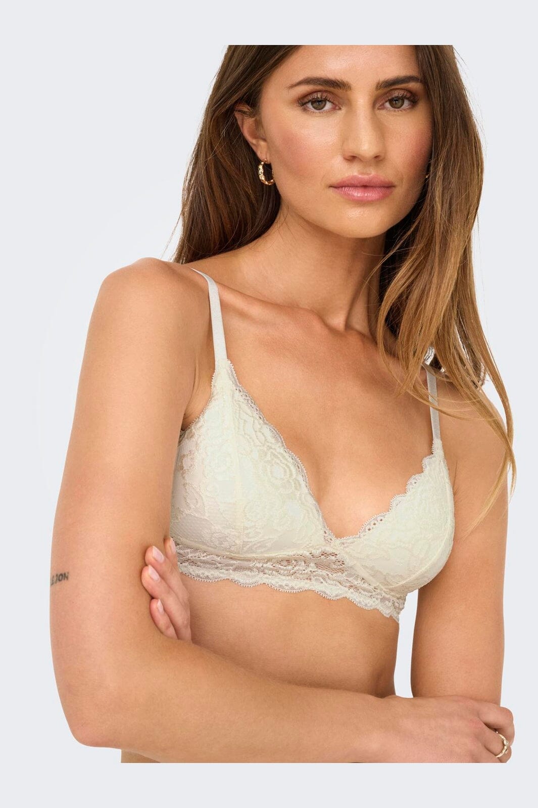 Only - Onlchloe Lace Padded Bralette Acc - 4816303 Cloud Dancer