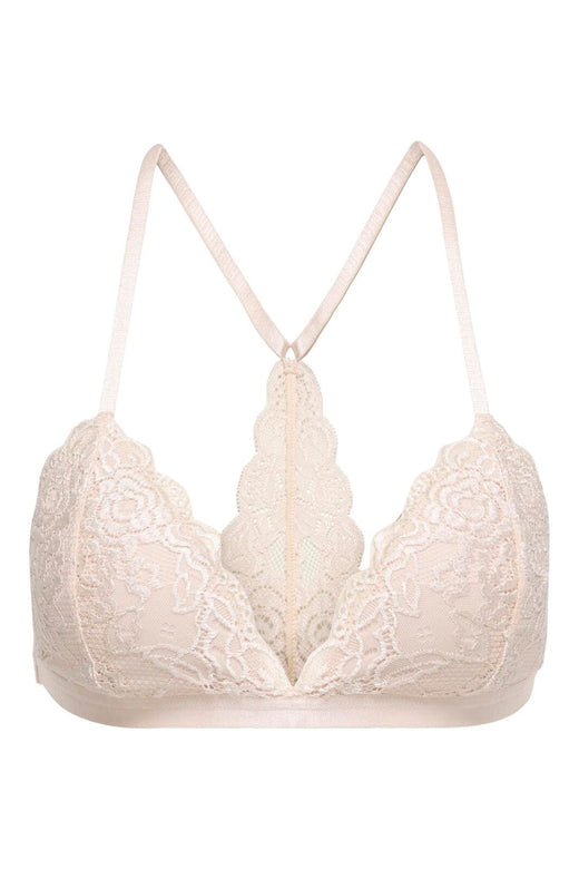Only - Onlchloe Lace Padded Racer Bralette Acc - 4926062 Peach Taffy