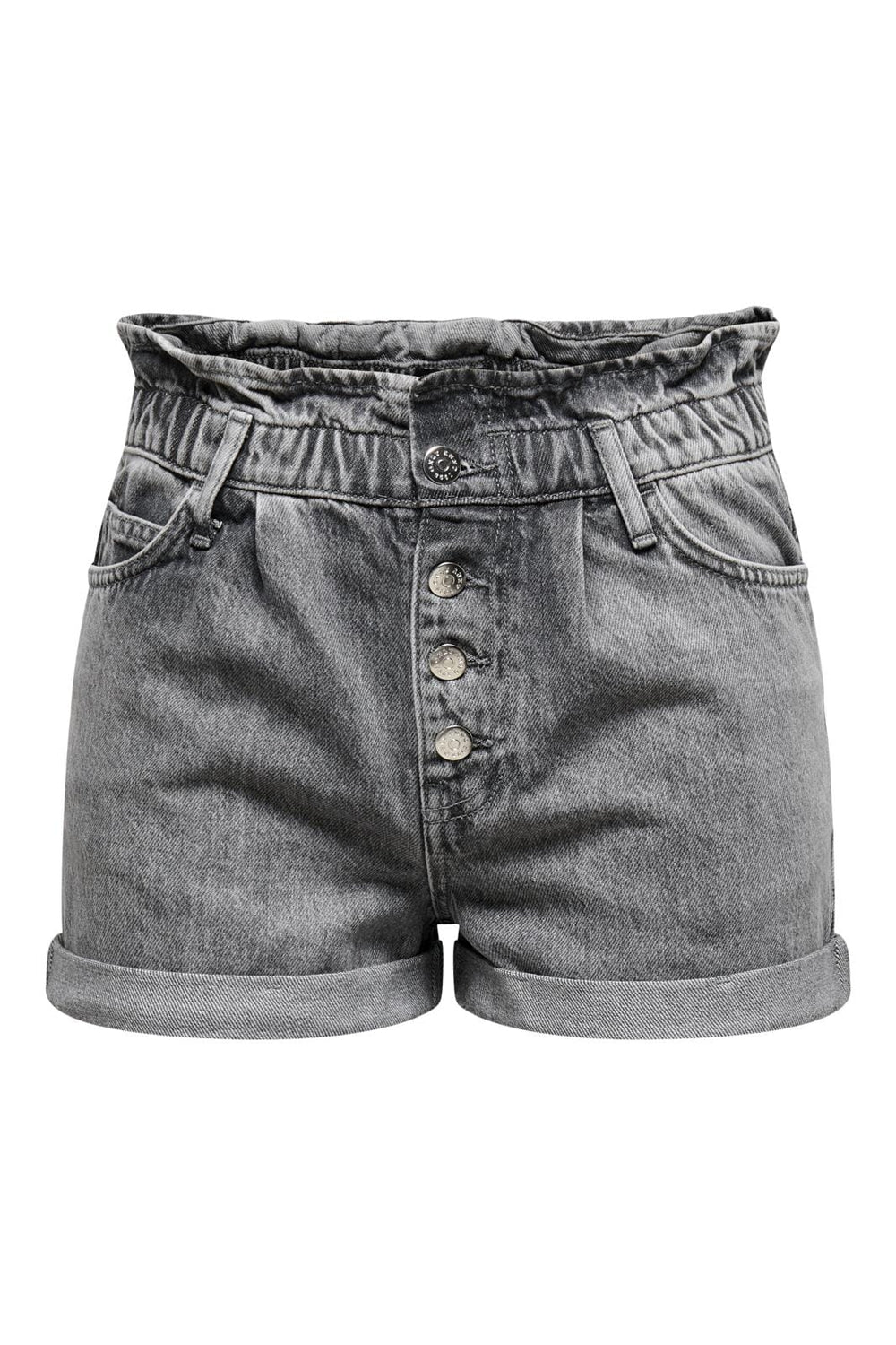 Only - Onlcuba Paperbag Shorts - 3771795 Grey Denim