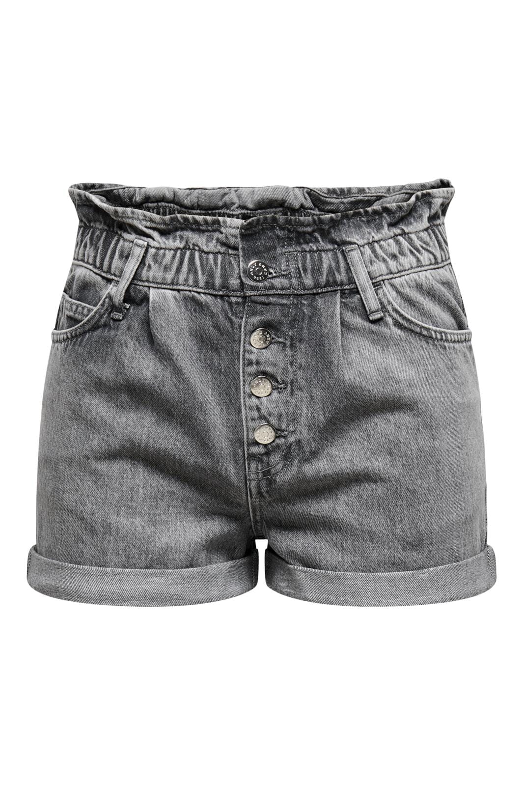 Only - Onlcuba Paperbag Shorts - 3771795 Grey Denim
