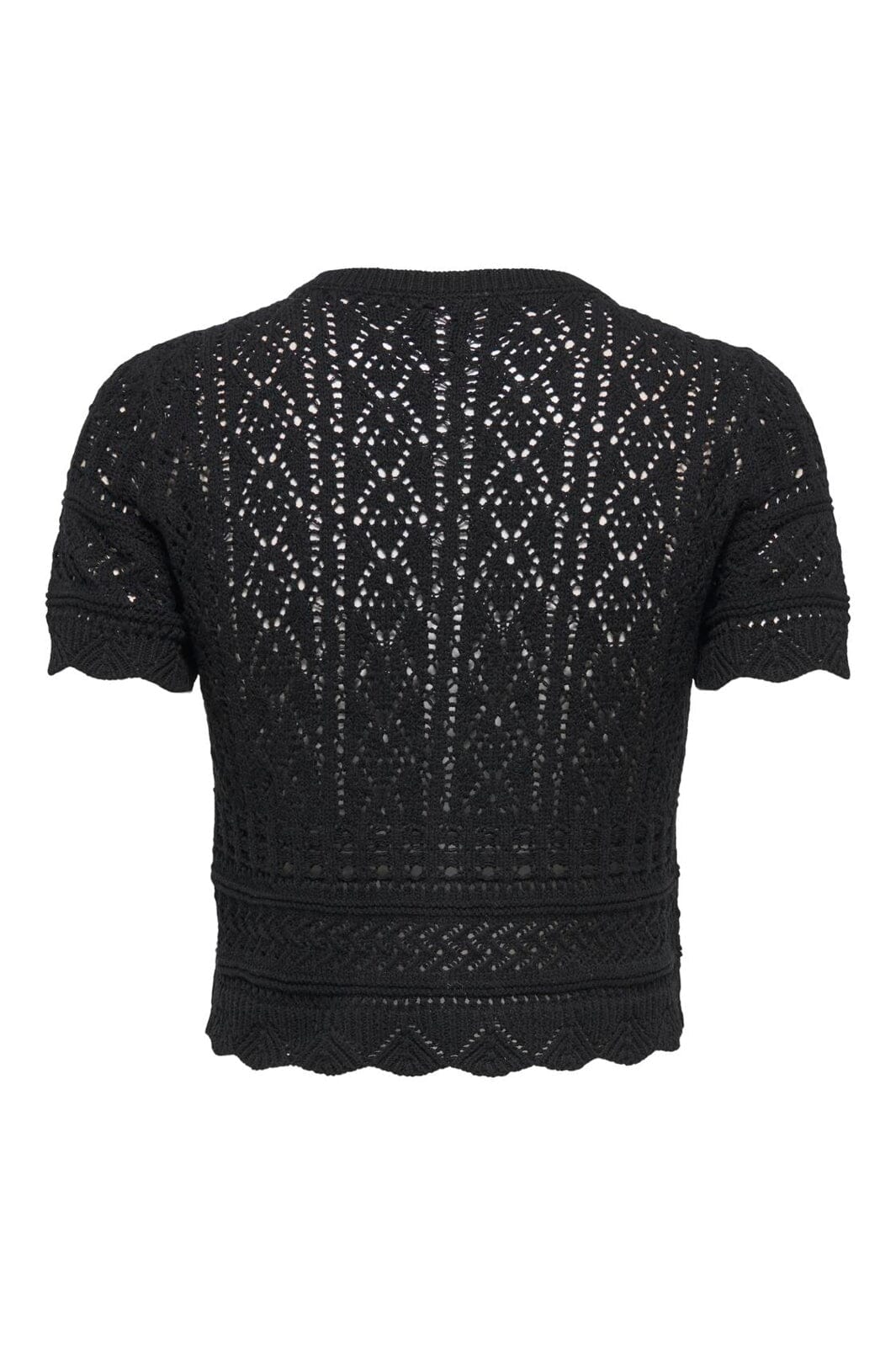 Only - Onlelke Life Ss Pearl Cardigan Cc Knt - 4981973 Black White Pearl