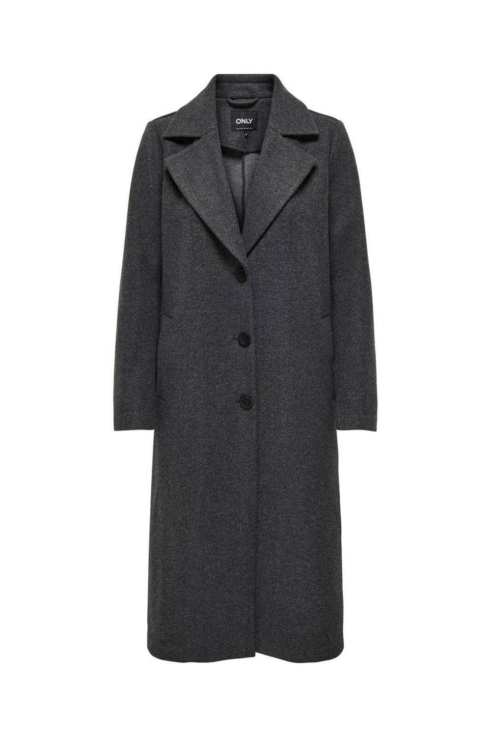 Only - Onlemma Life Reg. Long Coat - 4419727 Dark Grey Melange