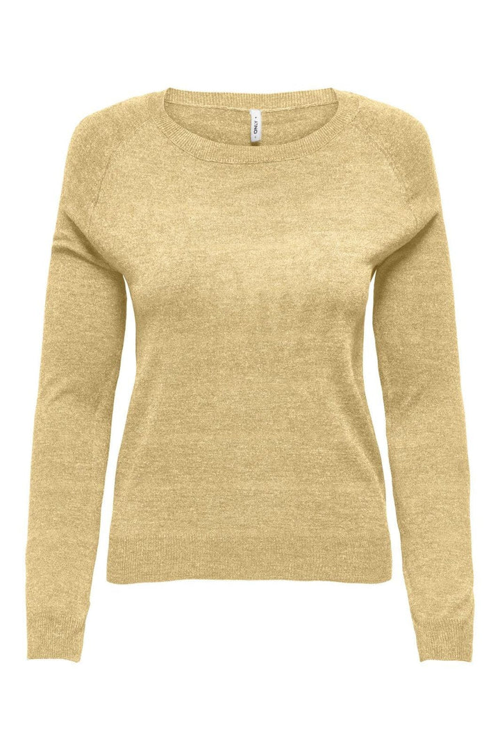 Only - Onlemmi Ls Raglan O-Neck Cc Knt - 4981395 Sunlight Melange