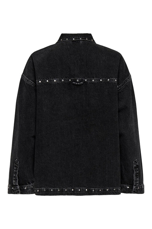 Only - Onlemmie L/S Studded Shirt Azg - 4926859 Washed Black