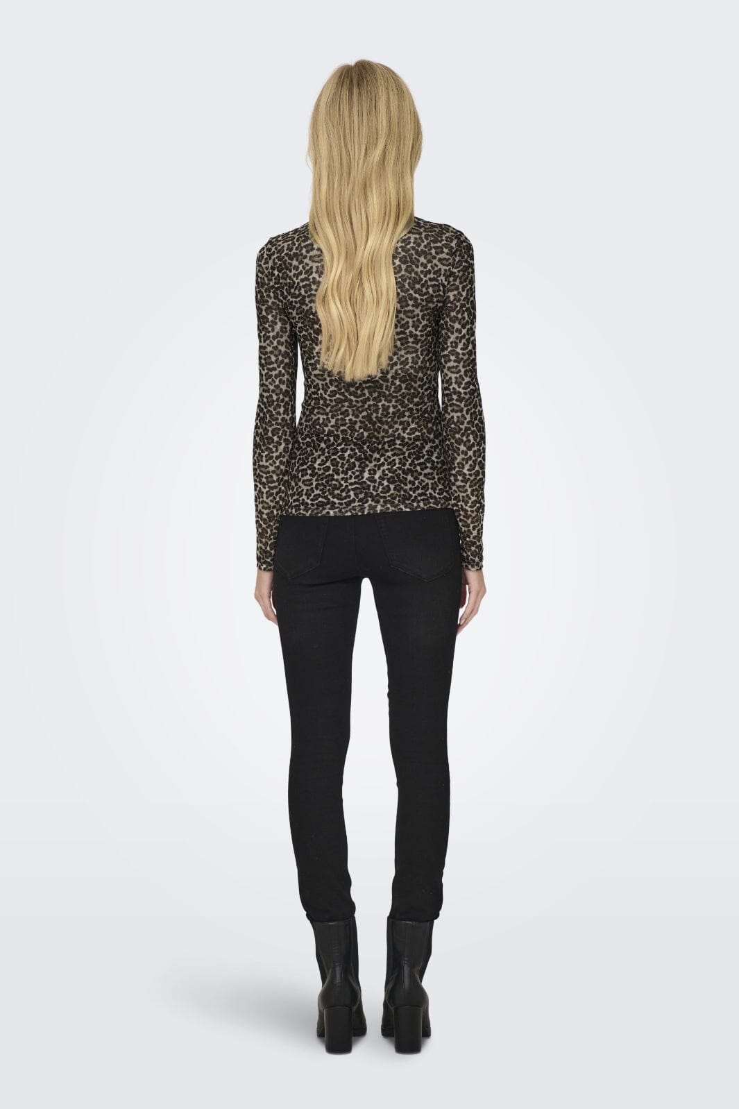 Only - Onlerica Life Mesh L/S Top - 4316519 Pumice Stone Everyday Leo