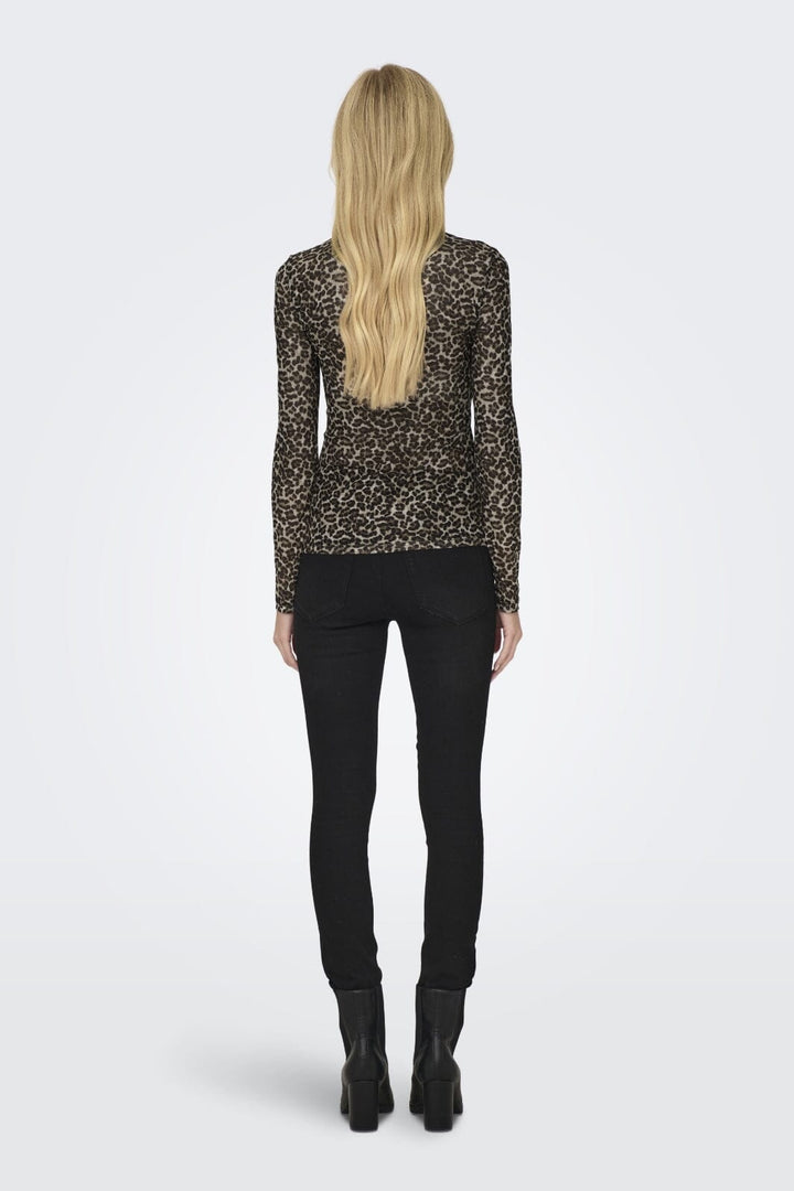 Only - Onlerica Life Mesh L/S Top - 4316519 Pumice Stone Everyday Leo