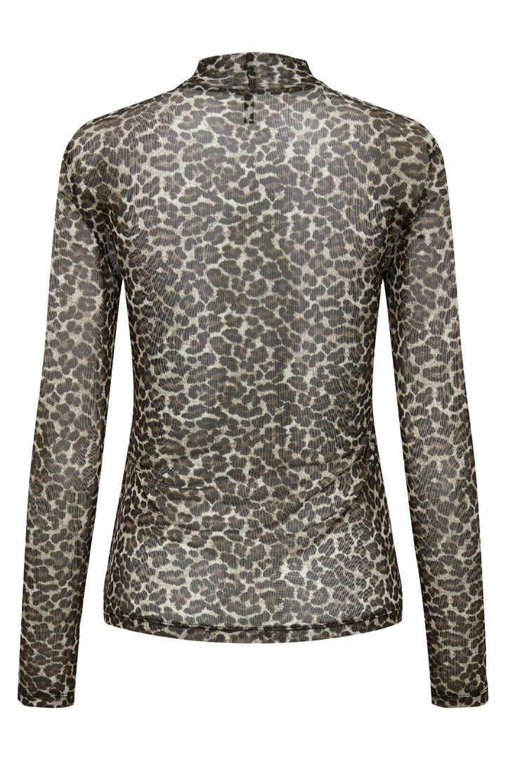 Only - Onlerica Life Mesh L/S Top - 4316519 Pumice Stone Everyday Leo