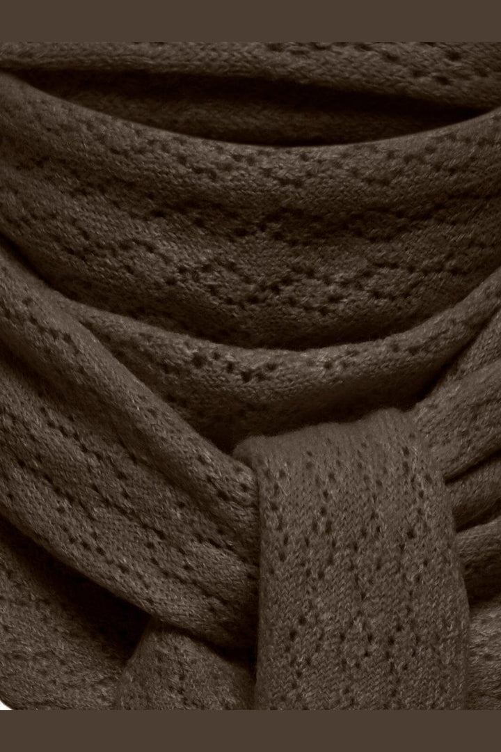 Only - Onlevelyn Pattern Knit Scarf Acc - 5031667 Bracken