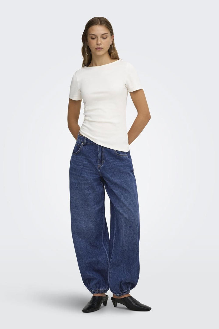 Only - Onlfaybi Balloon Akm Bf - 5135744 Medium Blue Denim Jeans 