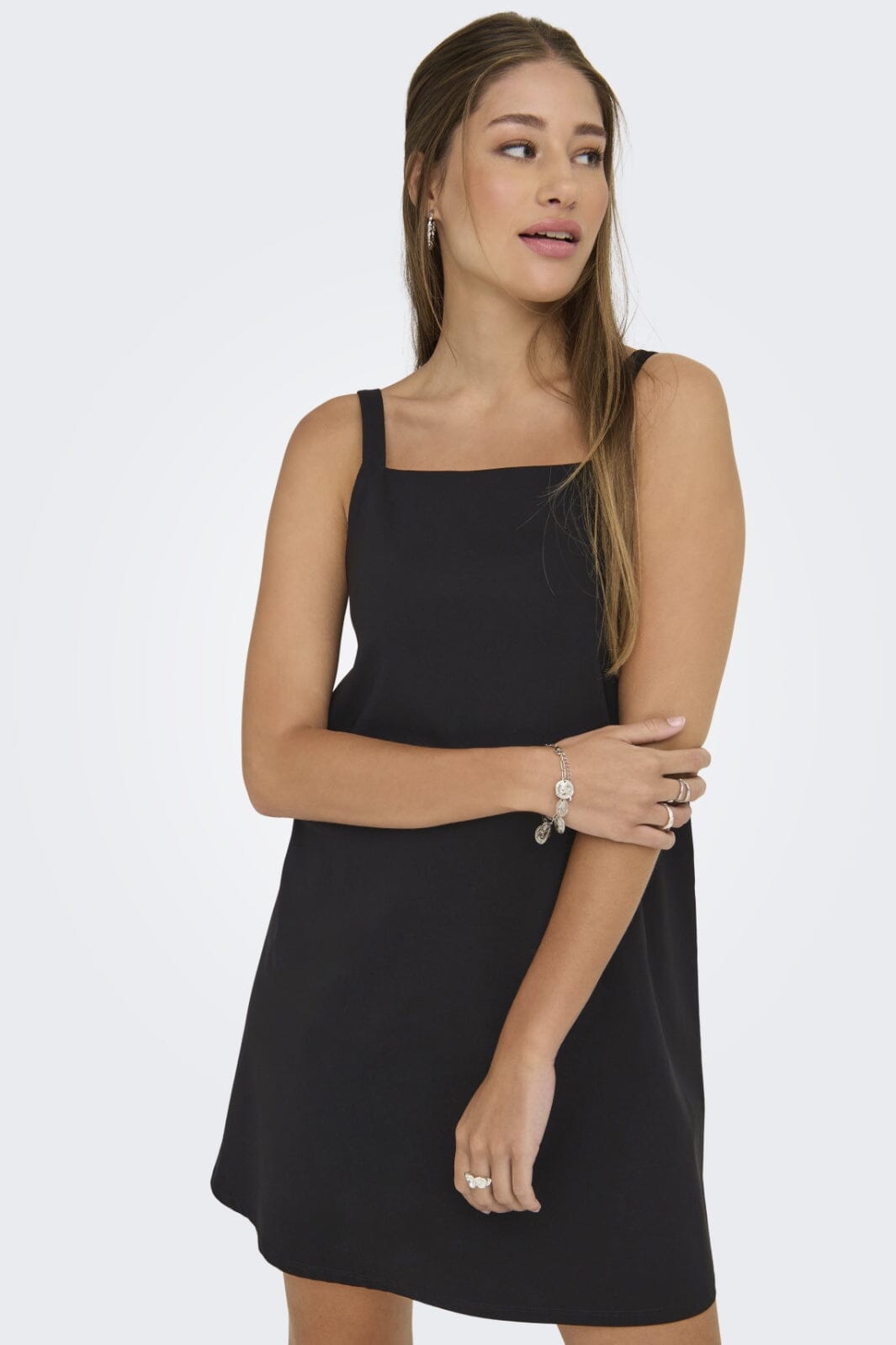 Only - Onlfiona S/L Spencer Dress - 4839929 Black Kjoler 