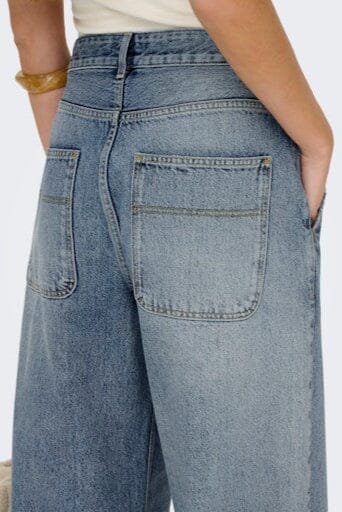 Only - Onlgia Mid Loose Baggy Dot413 - 4520397 Medium Blue Denim Jeans 