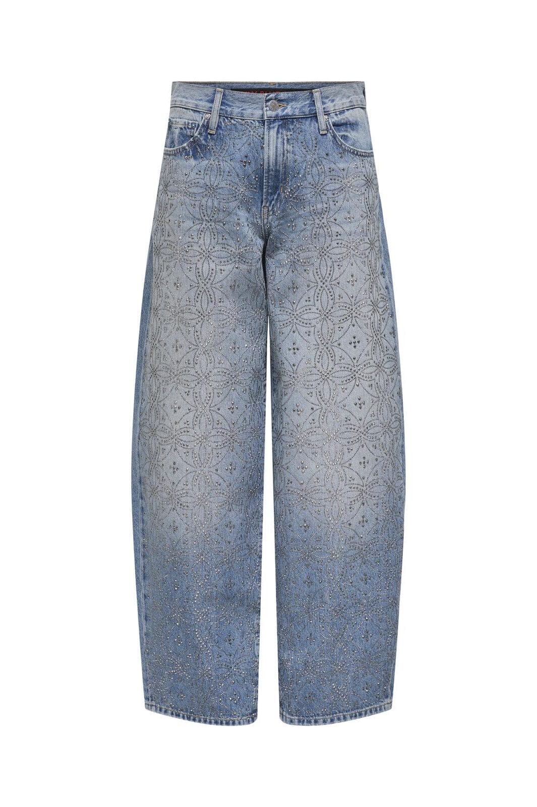 Only - Onlgianna Rhinestone Str Red Dot - 4907861 Light Medium Blue Denim