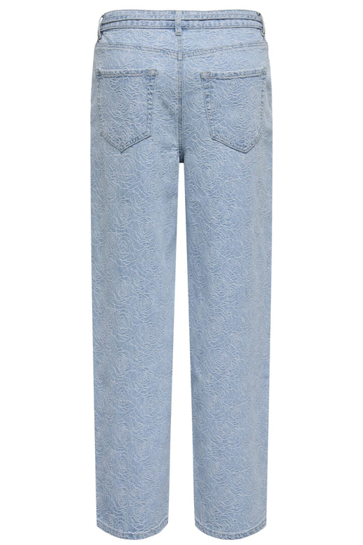 Only - Onlgianna Straight Flower 15352390 - 4802452 - Light Blue Denim