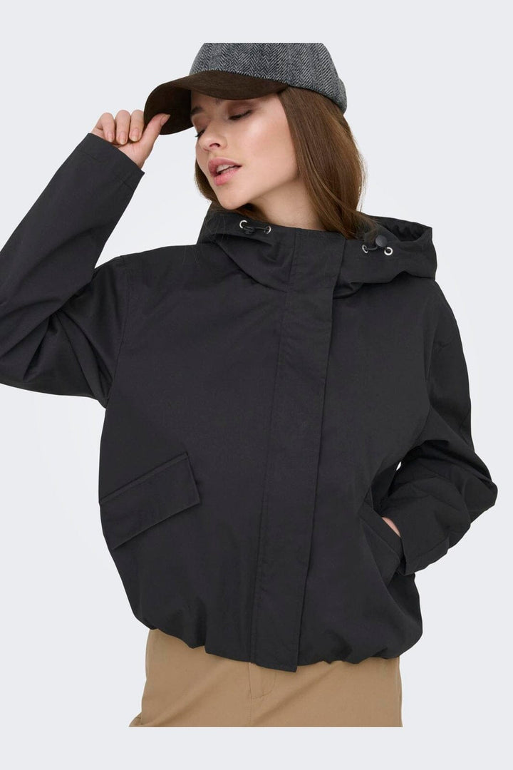 Only - Onlgisell Life Short Hood Jacket Cc - 4984257 Black