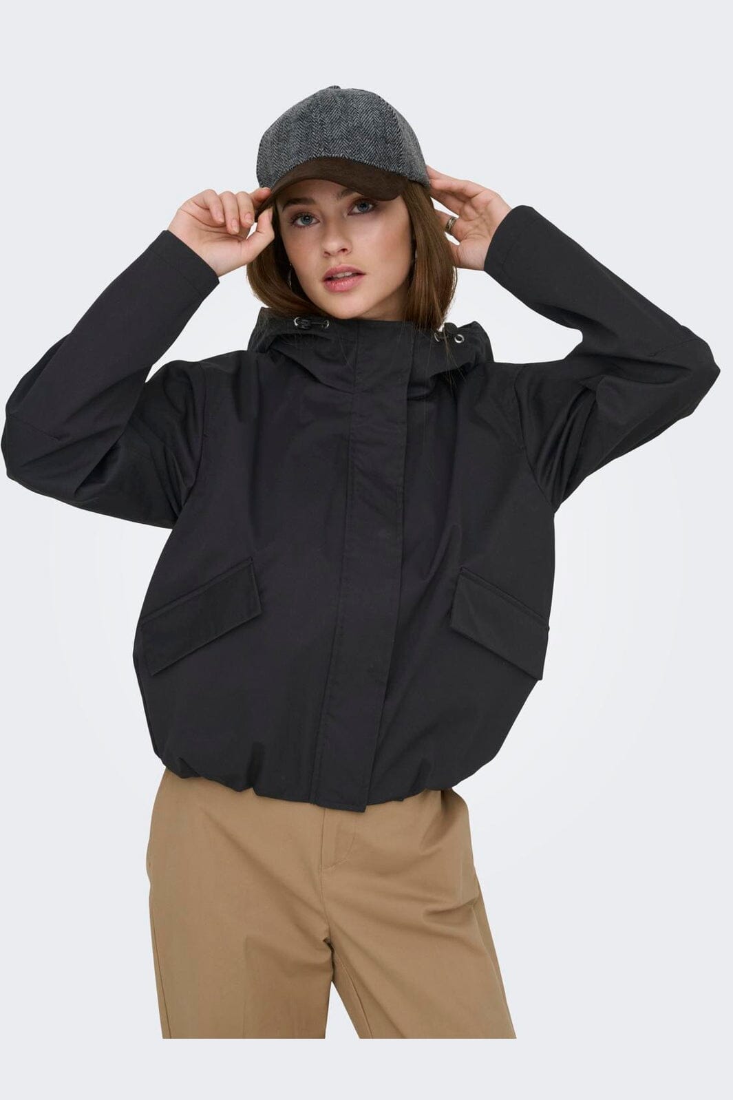 Only - Onlgisell Life Short Hood Jacket Cc - 4984257 Black