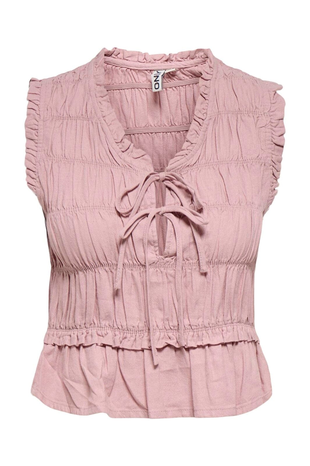 Only - Onlgoa S/S Linen Bl Frill Top Cc - 4942278 Burnished Lilac