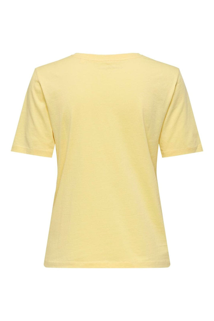 Only - Onlhappy S/S O-Neck Tee Pr - 5065225 Sunlight