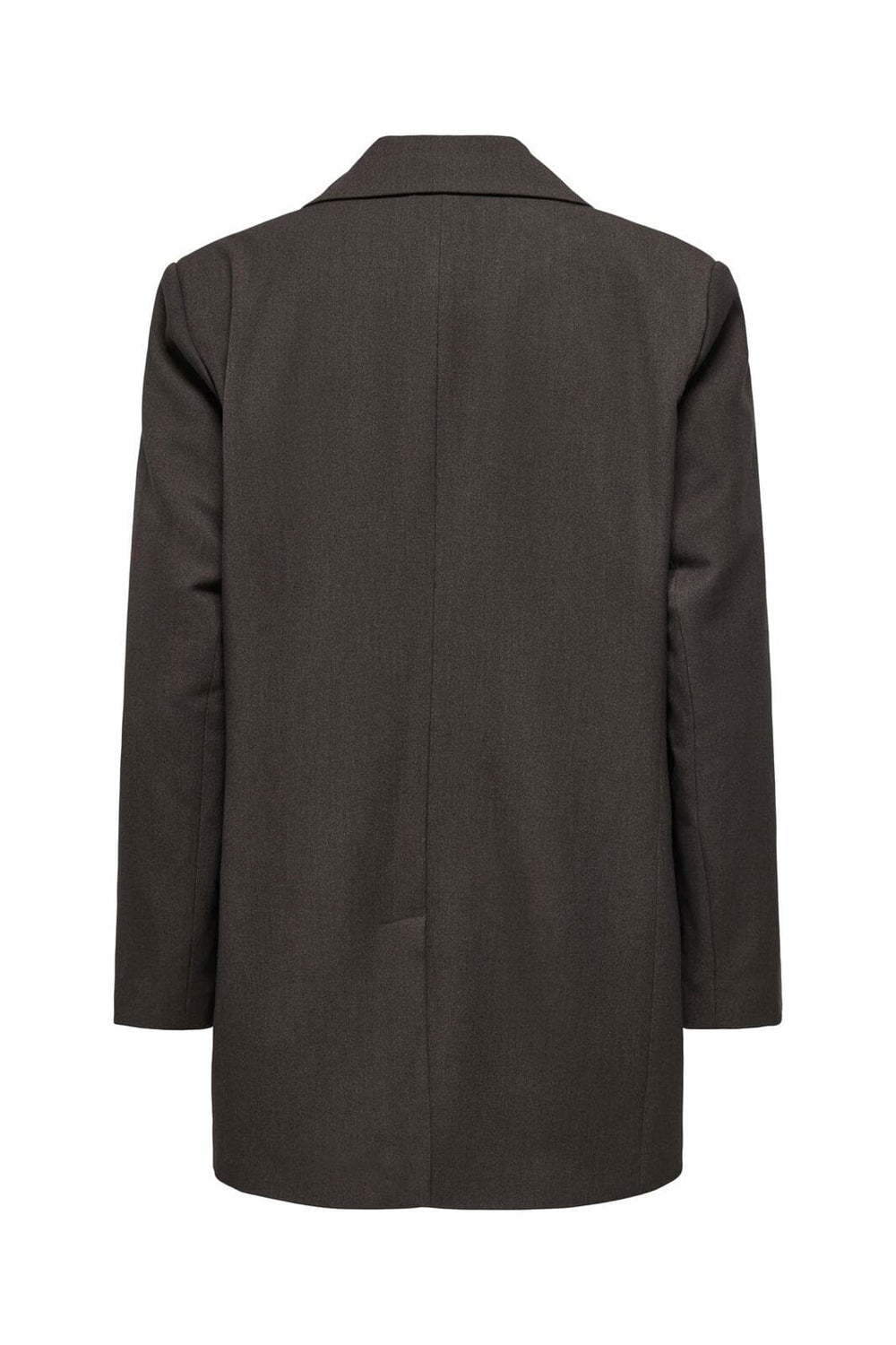 Only - Onlhattie-Lana L/S Overs Mel Blazer Tlr - 4985629 Chocolate Torte Melange