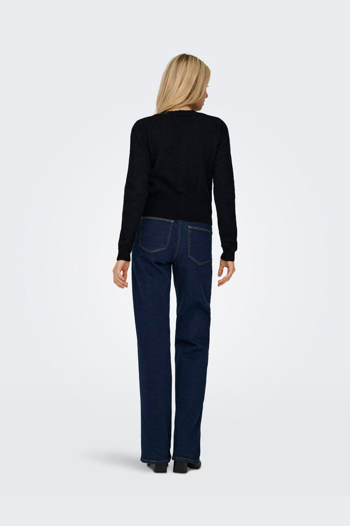 Only - Onlhavanna Ls Button Cardigan Knt - 4932231 Black Bling Button