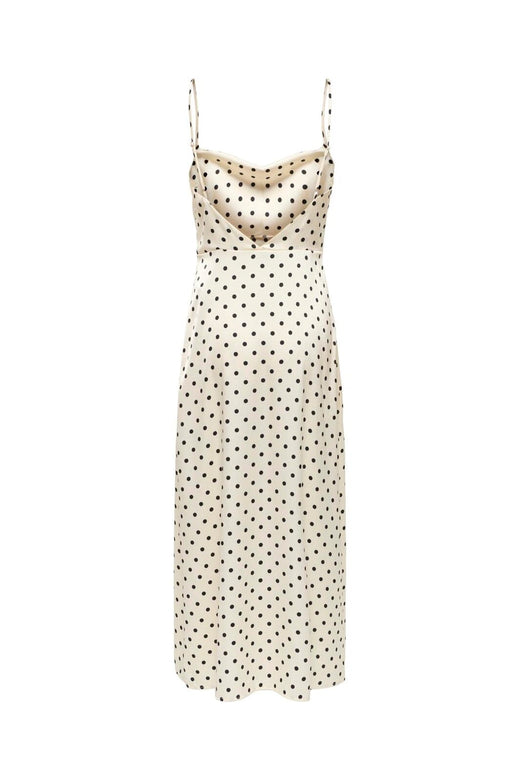 Only - Onlhimi Strap Long Dress - 5092542 Cloud Dancer Black Dots